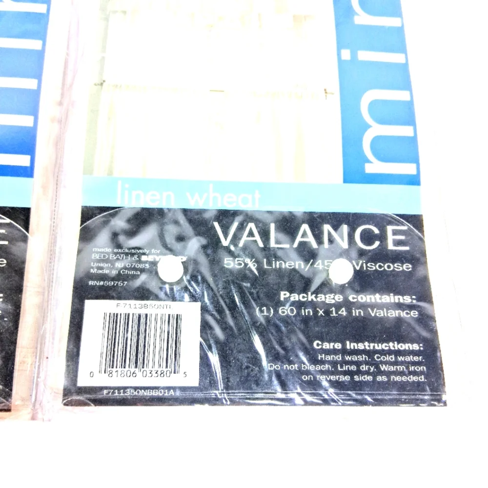 2 Sets BedBathAndBeyond Mini Curtains 30